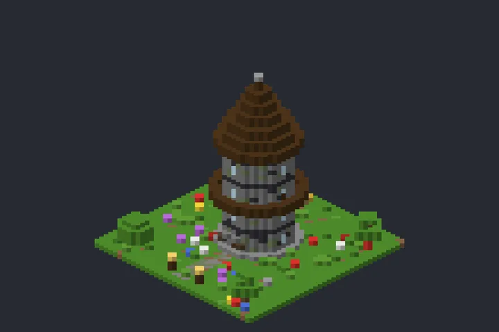Torre do Mago da Trilha no Minecraft