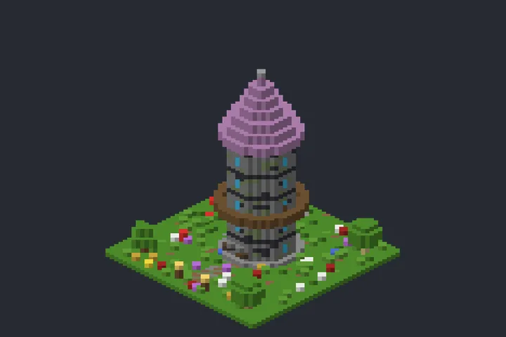Torre do Mago do Outono no Minecraft