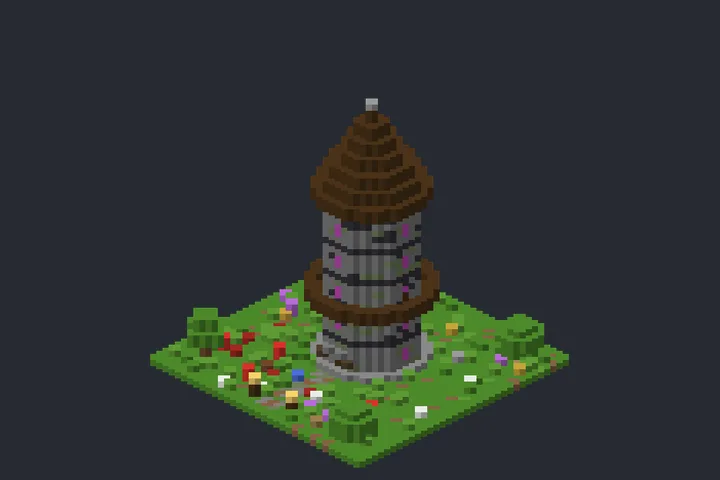 Torre do Mago do Rio no Minecraft