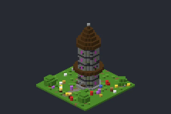 Torre Mística da Ponte no Minecraft