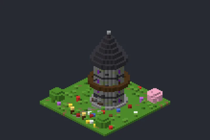 Torre Mística do Vale no Minecraft